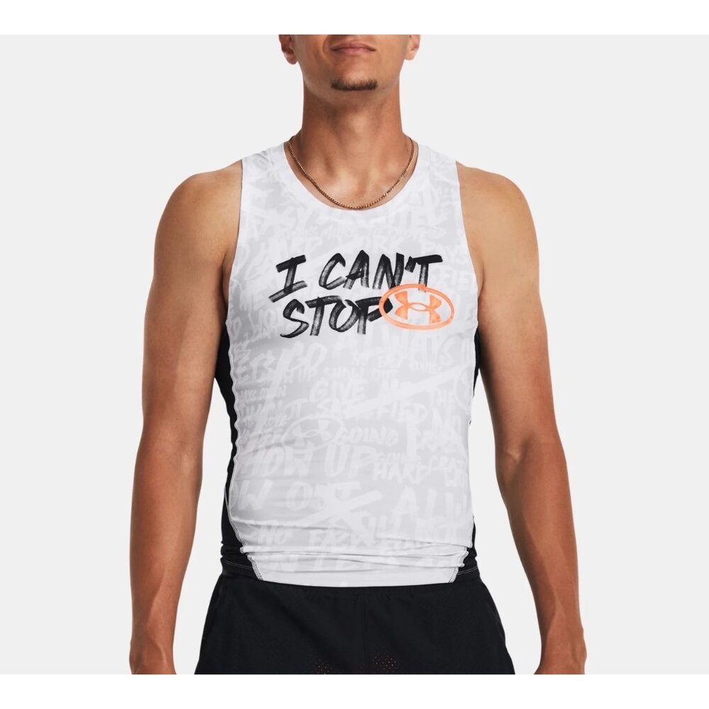UNDER ARMOUR Alter Ego I Cant Stop Tank Top Men L Compression Fit Active Iconic